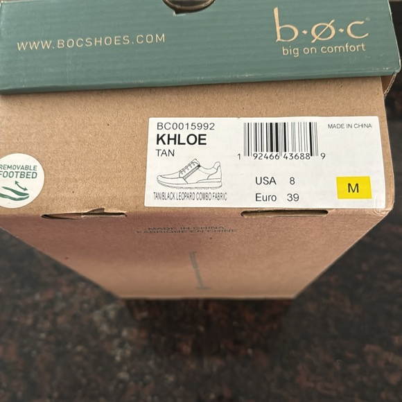 B.O.C. Khloe Oxford Sneaker Leopard Print Ladies 8 - Picture 10 of 10